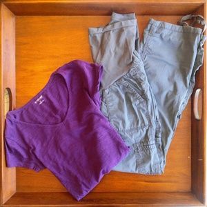 Maternity Clothing Lot Cargo Pants and Tee Bundle